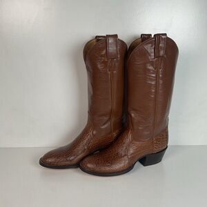 Vintage Laramie Shark Skin Cowboy Boots | Exotic | Men’s 6 B | Women’s 7